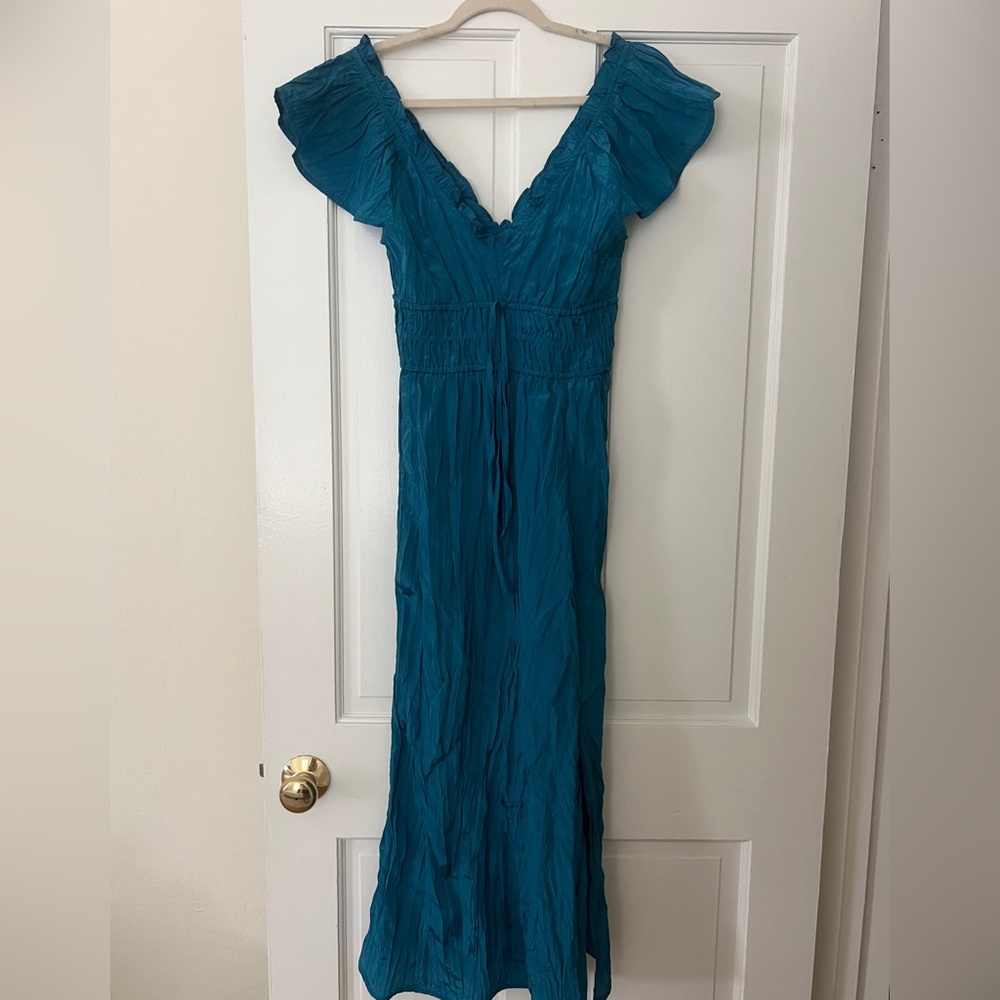 J-Crew Palermo dress in viscose-blend crinkle